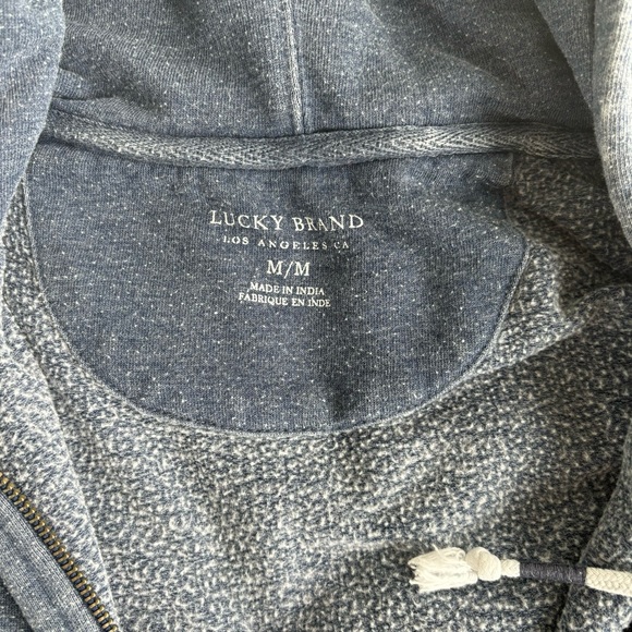 Distressed Navy Blue Lucky Brand Sweater - Picture 3 of 5